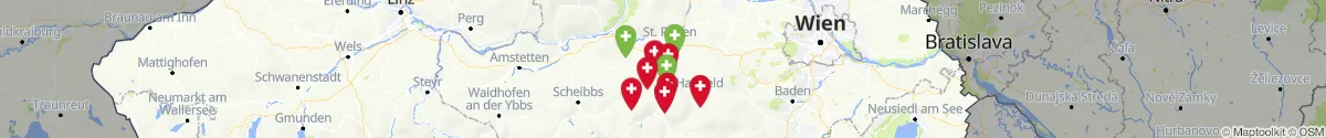 Map view for Pharmacies emergency services nearby Traisen (Lilienfeld, Niederösterreich)